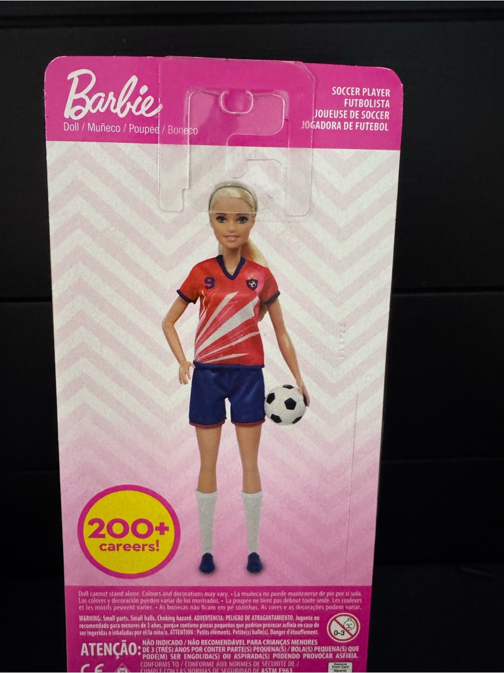 NEW Mattel BARBIE Doll You Can Be Anything - Soccer Player #9 Blonde USA Uniform - Picture 5 of 5
